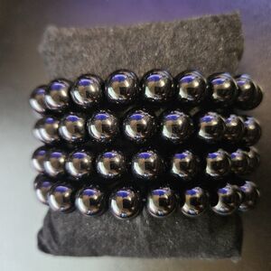 Handmade Solid Black Bracelets Sold individually
